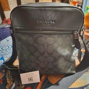 Coach Black Women or Men Crossbody Bag